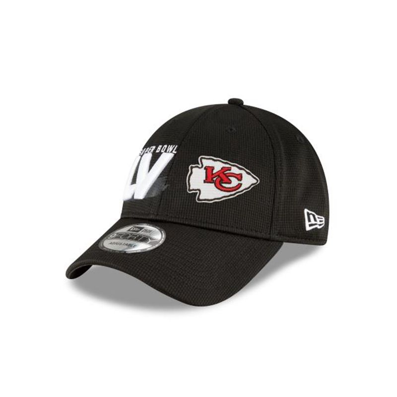 NFL Kansas City Chiefs Super Bowl Lv 9Forty Adjustable (HPC5748) - Black New Era Caps